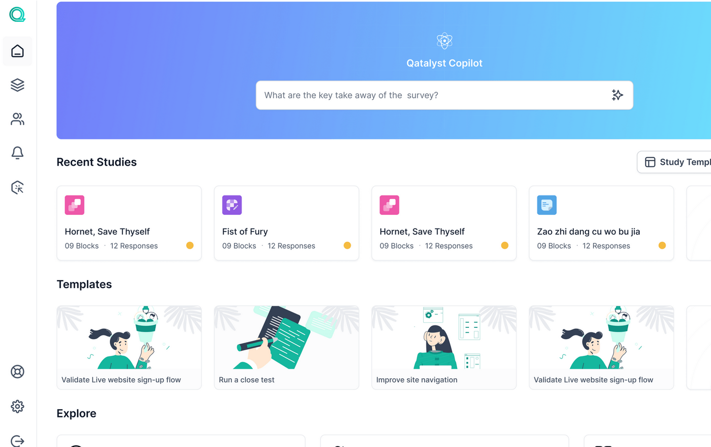 Entropik dashboard